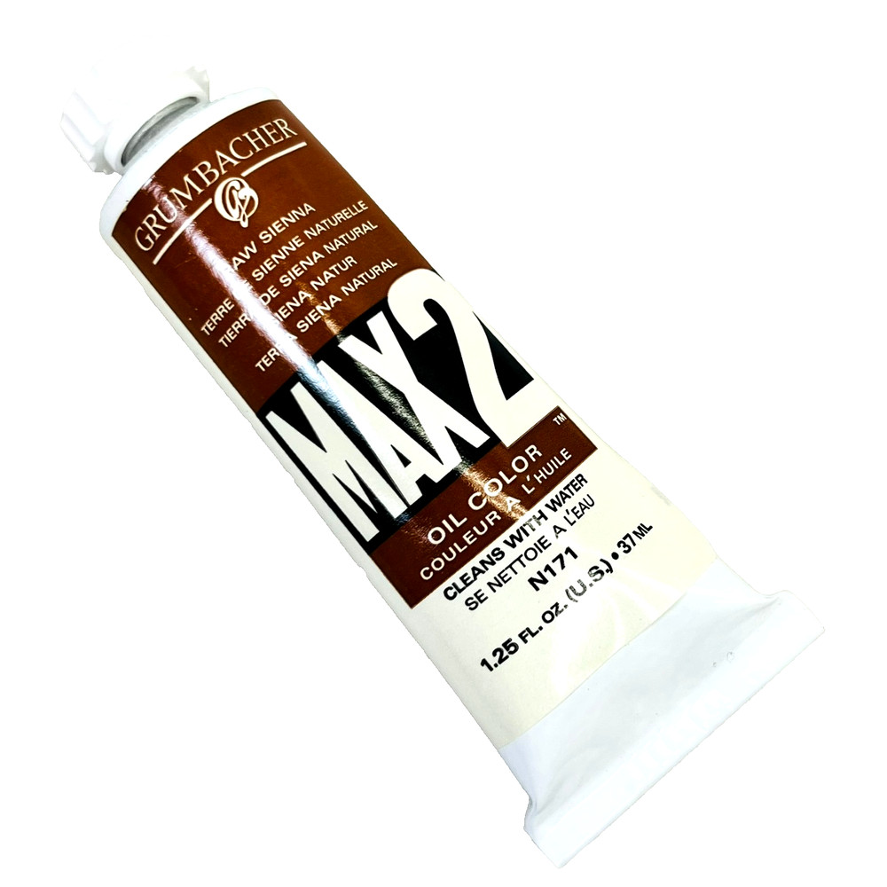 Vintage Grumbacher Max 2 Artists’ Oil Paint RAW SIENNA 1.25 Fl Oz
