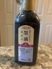 AEON TOPVALU Sumi Calligraphy Liquid Ink 180ml Bottle Japan Black PACK OF 1