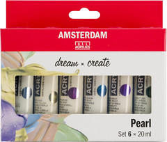 Amsterdam Acrylic Standard Series Paint Set 6X20Ml, Pearl