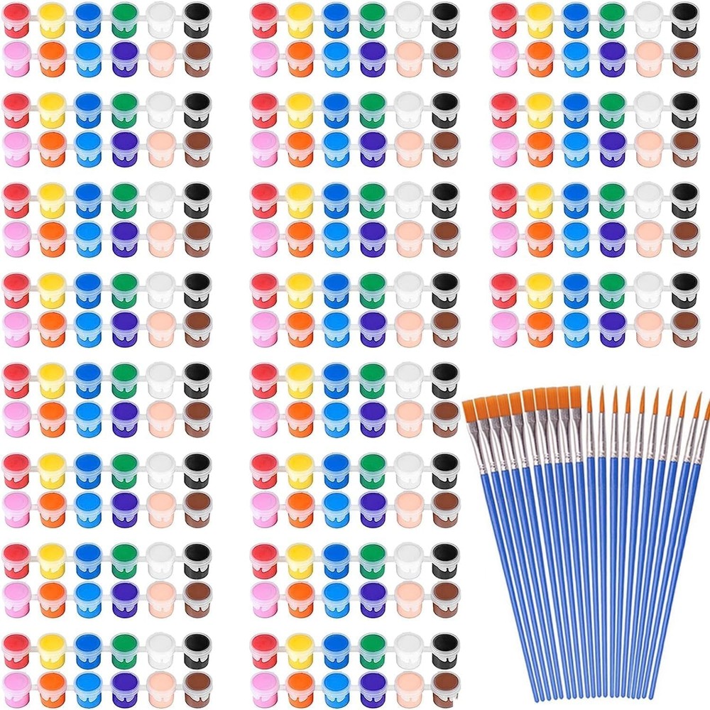 280 PCS Washable Acrylic Paint Kids Arts Crafts 20 Gouache Watercolor Sets