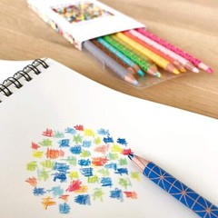 KOKUYO DUAL COLOR Mixed Color Pencil 2 Color Mixture Pen 10 – 20 Colors Japan