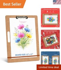 Drawing Board – 13 x 17 Sketch Boards with Handle for Drafting Art – Portable…