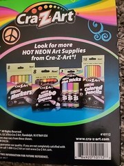 Cra-Z-art Neon Broadline Markers 8 Count (10112) Assorted Non-Toxic Water-based