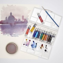 Winsor and Newton Watercolor Paint Set-**/-//