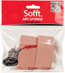Sofft Artist Tools by , Flat Angle Slice Sponges, Pack of 2, Professional Artist