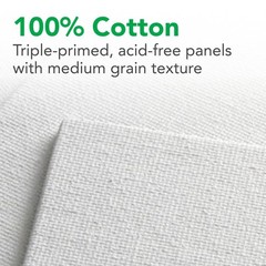 Daler-Rowney Simply Canvas Panel, 8×10 inches, 3 Pack – Artist Canvas for Oil…