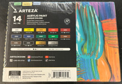 ARTEZA Premium Acrylic Paint, 14 Colors 4.06fl Oz (gold&silver) NEW!