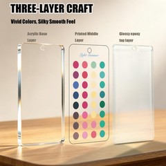 6Pcs 12 Season Color Analysis Swatches Draping Kit Acrylic Coated Resin Palette
