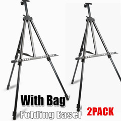 2X Art Artist Tripod Easel Display Stand Sketch Painting Aluminium Collapsible