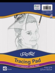 Pacon Tracing Pad, White, 9″ x 12″, 40 Sheets