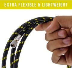 Artist’s Must-Have: 10′ Nylon Braided Airbrush Hose with Reliable 1/8″ Fittings