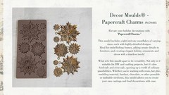 Papercraft Charms | 5″ x 10″ Silicone Decor Mould | Redesign with Prima