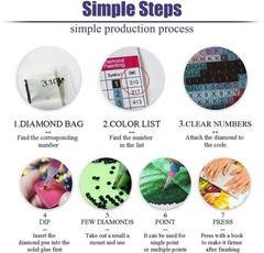 Large Diamond Painting Kits for Adults, 5D Sugar Skull Extra Large Diamond Art