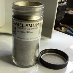 Daniel Smith Metallic Watercolor German Silver Powder 4Oz Bottle, New Old Stock