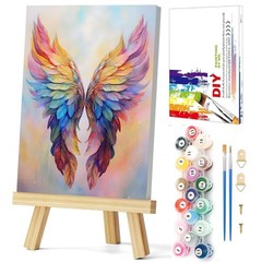 Gemozaic Framed Paint by Numbers Kit for Adults, Angel 8 x 12 inches, BKH1927