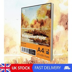 Watercolour Paper, DIN A4 300GSM, 40 Pages/Block, Paper For Watercolour,