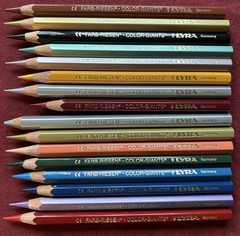 LYRA Farb-Riesen Color Giants Lot of 16 Pencils Germany – Mixed Colors Used