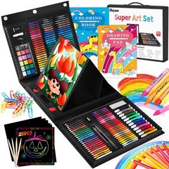 Art Kit, 251-Pack Art Supplies Drawing Kits, Arts and Crafts Gifts Box for Kids