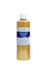 211162 Washable Paint 16 Ounce Metallic Gold Professional Art Drawing