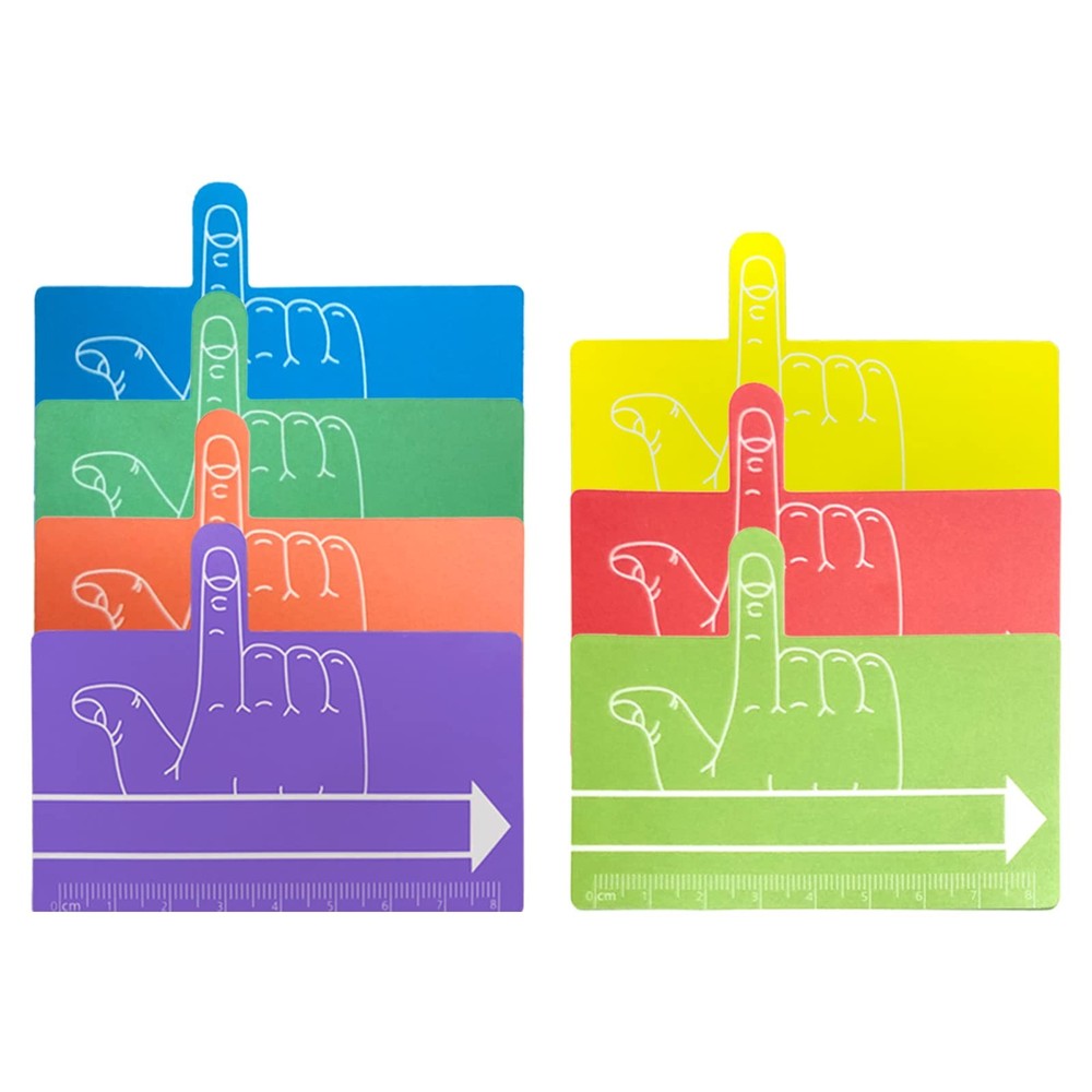 7 Pcs Kids Finger Spacers Writing Reading Aid Sheets Handwriting Tool School