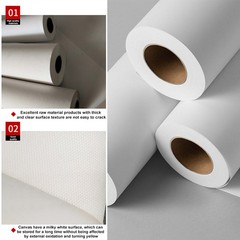 24″/36″/42″ X 100′ Canvas Roll-Polyester Matte Waterproof for Any Inkjet printer