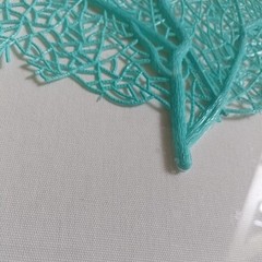 26X26-IN FRAMING OF TURQUOISE SEA FAN on Canvas Art by Vision Studio. da