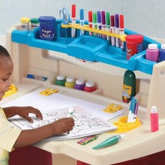 Kids Art Desk Toddler Creative Learning Little Drafting Table Childrens Crafts