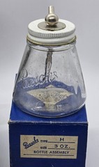 VINTAGE Badger Paint Airbrush 150-IL In Case & Paaschs Type H Bottle Assembly
