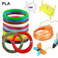 PLA Filament for 3D Pen Printing 12 Colors Diameter 1.75mm 10M