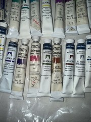 Cotman & Grumbacher water colours mix variety (28 tubs total)