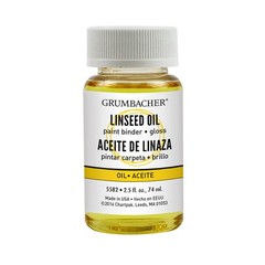 Grumbacher Linseed Oil Medium for 2.5 Fl Oz (Pack of 1), Original version
