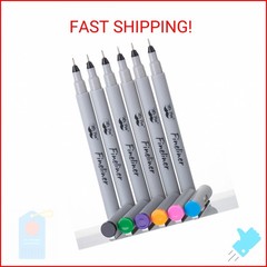 Mr. Pen- Colored Fineliner Pens, 6 Pack, 0.2mm Ultra Fine Point, Smooth Bible Jo
