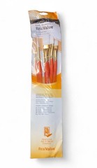 Princeton Synthetic White Taklon Real Value Brush Set – 5 Brushes–New