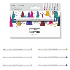Copic Acrea Deep 6-Color Set Water-Based Markers/Pens