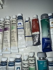 Cotman & Grumbacher water colours mix variety (28 tubs total)