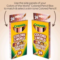 Crayola Colors Of The World Bulk Colored Pencil Set – 6 Packs 24Ct Skin Tone