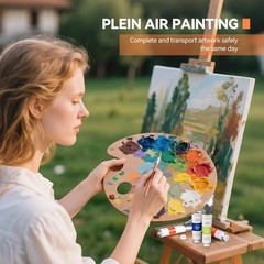 Oil Paint, 20 Bright Oil Colors with High Saturation, 50ml Large Capacity Tub…