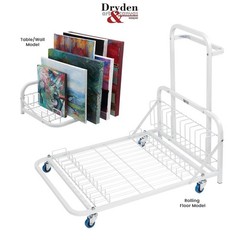 Dryden Art and Canvas Keeper – Small Table Model with Wall Mount Small, white