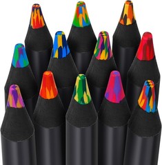 KUCHEY Art Supplies Teen Girl Boys Gifts Trendy Stuff, 12 Colored Rainbow Pencil