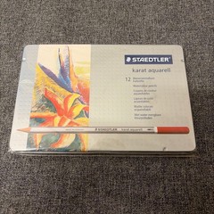 New Unopened STAEDTLER karat aquarell watercolor colored pencils 12 colors