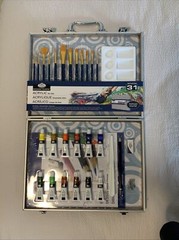 Royal & Langnickel Acrylic Painting Aluminum Clamshell Set – 31 pieces