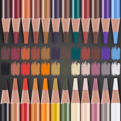 24 Colors Professional Colour Charcoal Pencils Drawing Set Skin Tone Pencils New