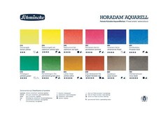 Schmincke – HORADAM AQUARELL color box with 12 finest watercolors, 74312097, …