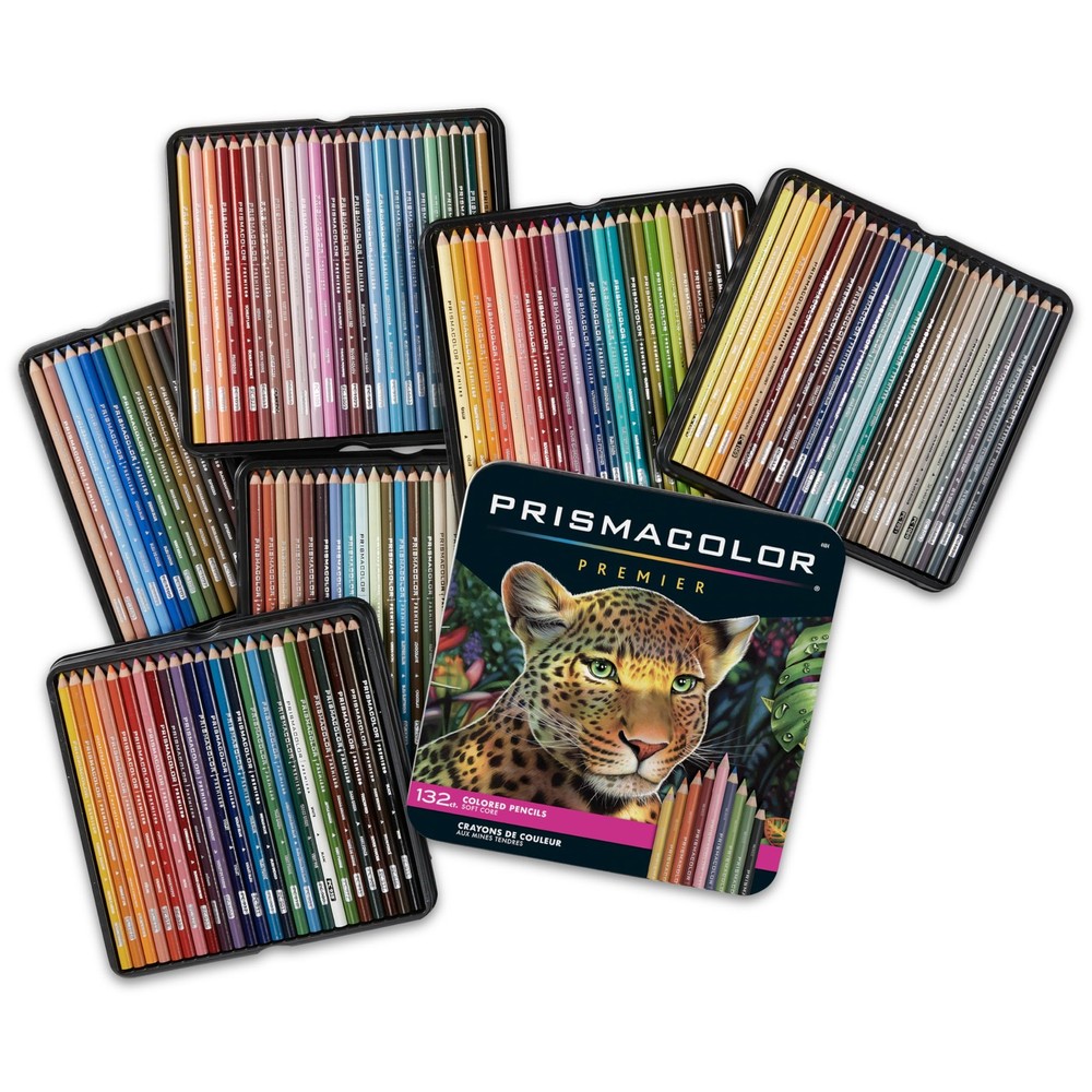 Premier Colored Pencils, Soft Core, Assorted Colors, 132 Count – Durable, Vib…
