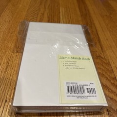 Llama Sketch Book Barnes & Noble Exclusive 72 Pgs Faux Leather Cover