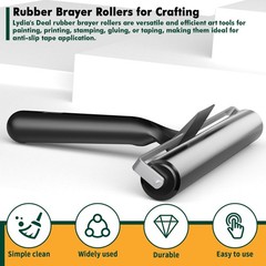 3 Pack Rubber Brayer 3pcs-2.4inch+4inch+7.9inch, 3pcs-2.4inch+4inch+7.9inch