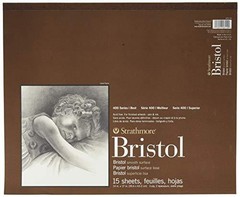 Strathmore 400 Series Bristol, 2-Ply Smooth, 14″x17″ Tape Bound, 15 Sheets