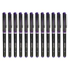 OHTO Fude Ball Bio 1.5 Rollerball Pen, 12 Count (Pack of 1), Violet