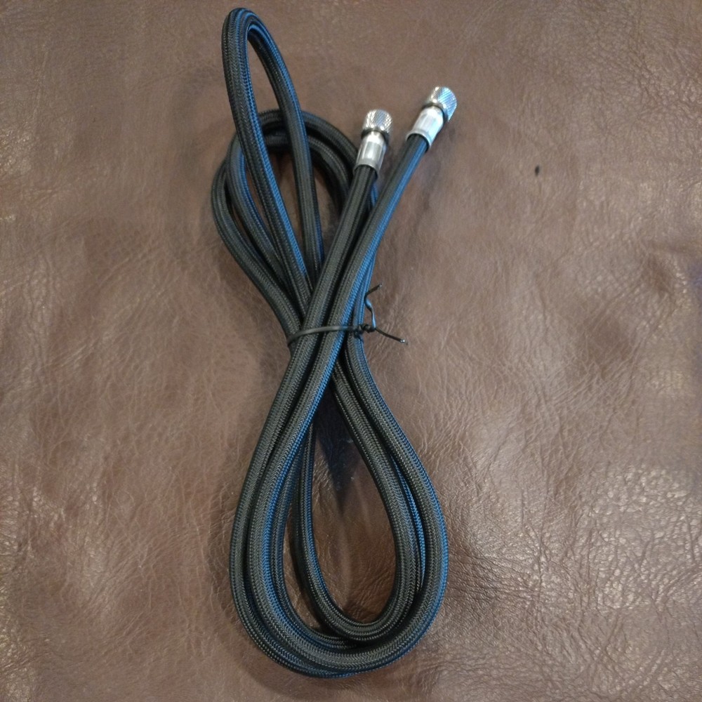 6ft Braided Black Airbrush Air Hose Cable 1/8 inch Head