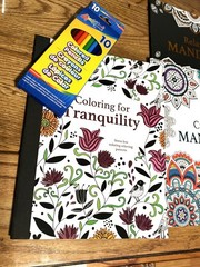 New Lot 3 Adult Color Books Mandalas, relaxing creativity, 2 colored pencil pack